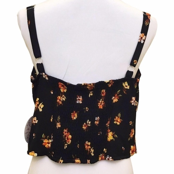 Floral Print Tie-Front Top | Small - Picture 4 of 5